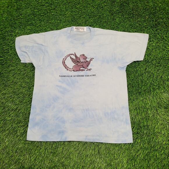 Vintage 80s Nashville Academy Theatre T-Shirt Men's S/M Griffin Graphic Tee - Picture 1 of 11